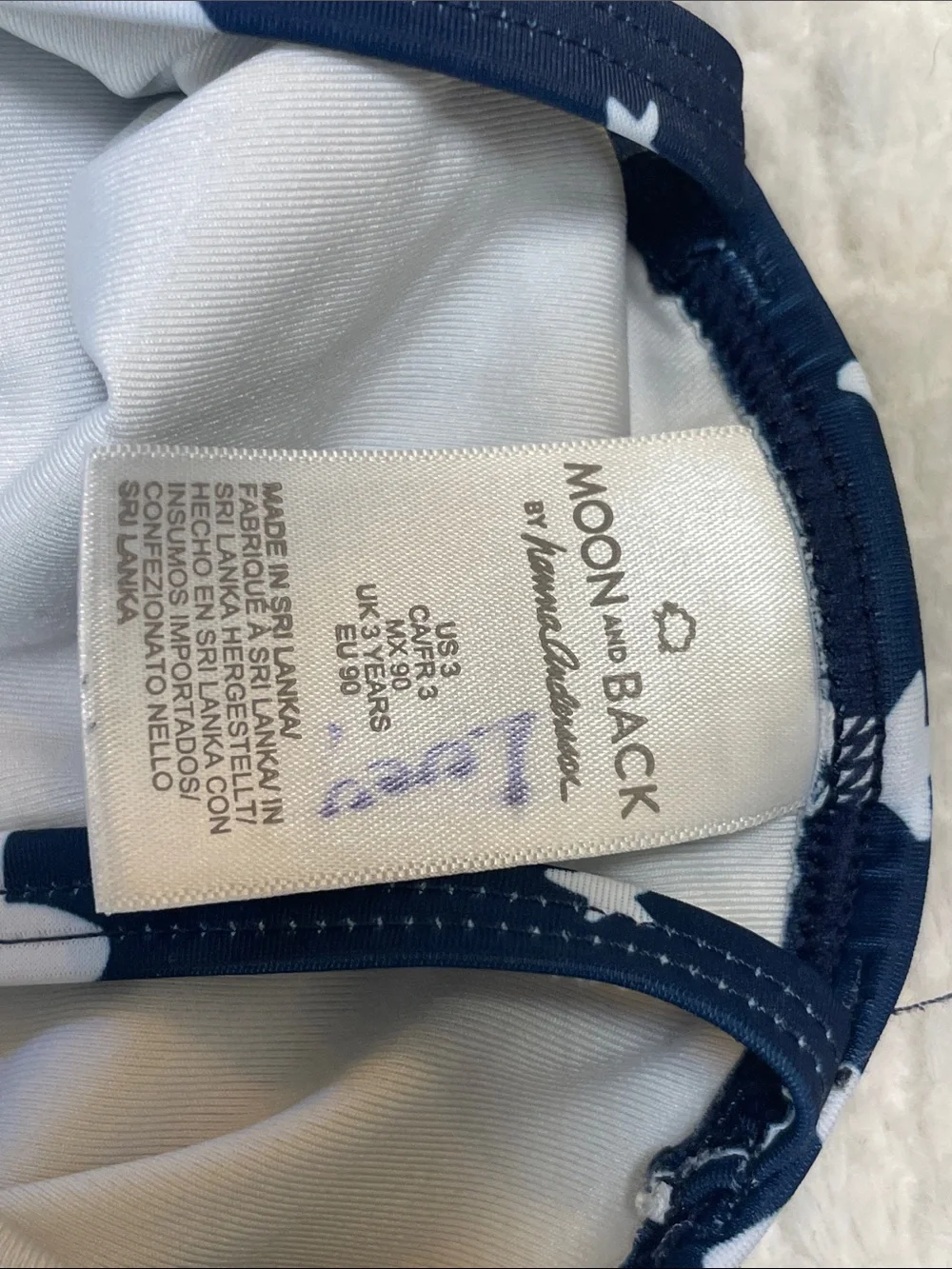 ⭐️4 for $20 Blue Star Print Skirted One-Piece Kids Swimsuit